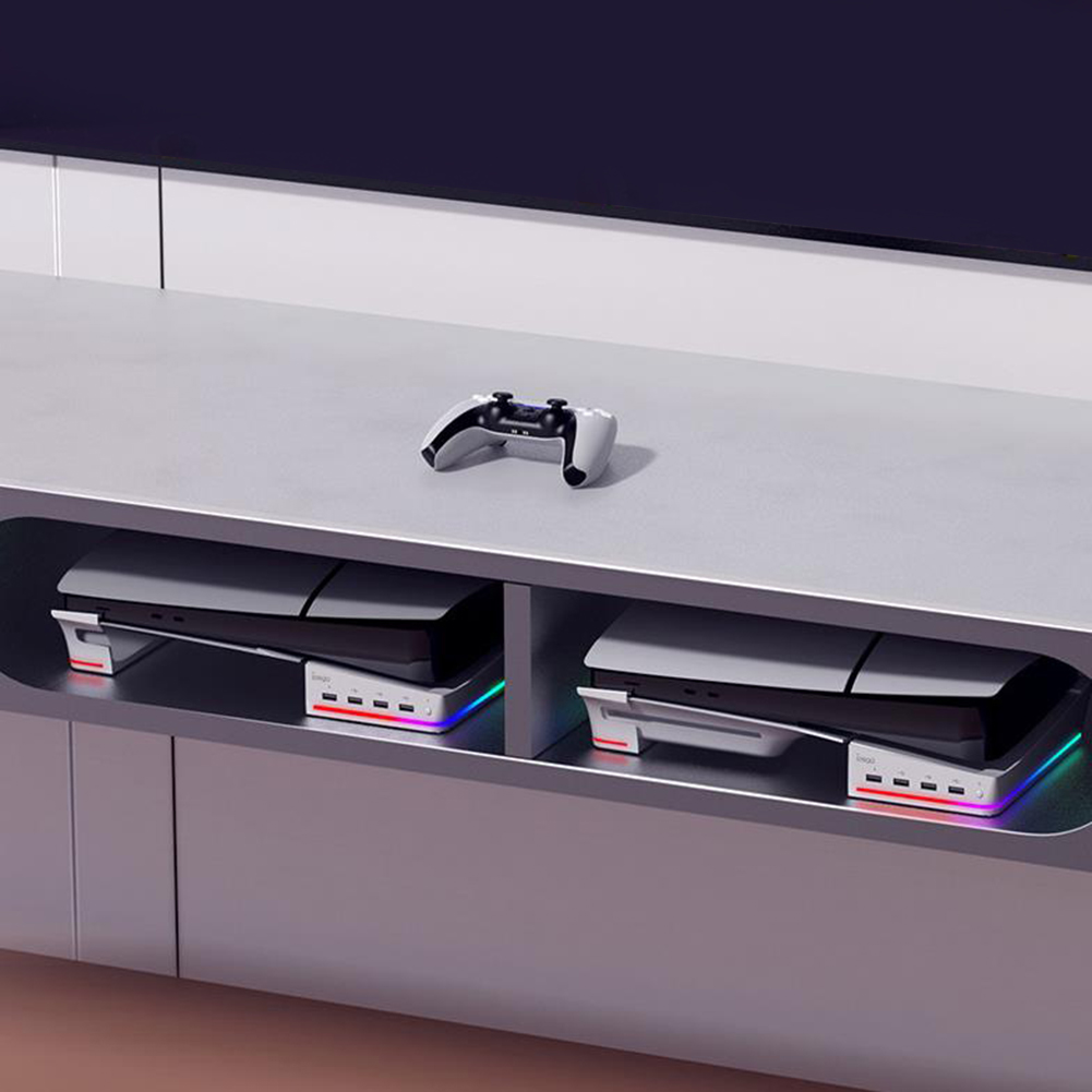 แท่นวางคอนโซลเกมแนวนอนพร้อมโหม - Desk Setup Hub บทวิจารณ์และราคา