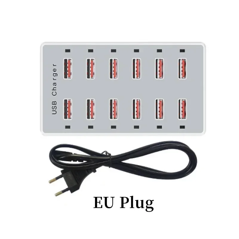 ที่ชาร์จไฟติดผนัง USB 12พอร์ตแ - Desk Setup Hub บทวิจารณ์และราคา