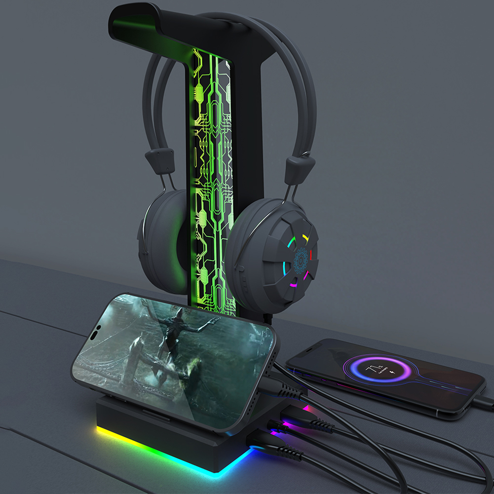หูฟังสำหรับเล่นเกม RGB พอร์ต U - Desk Setup Lighting บทวิจารณ์และราคา