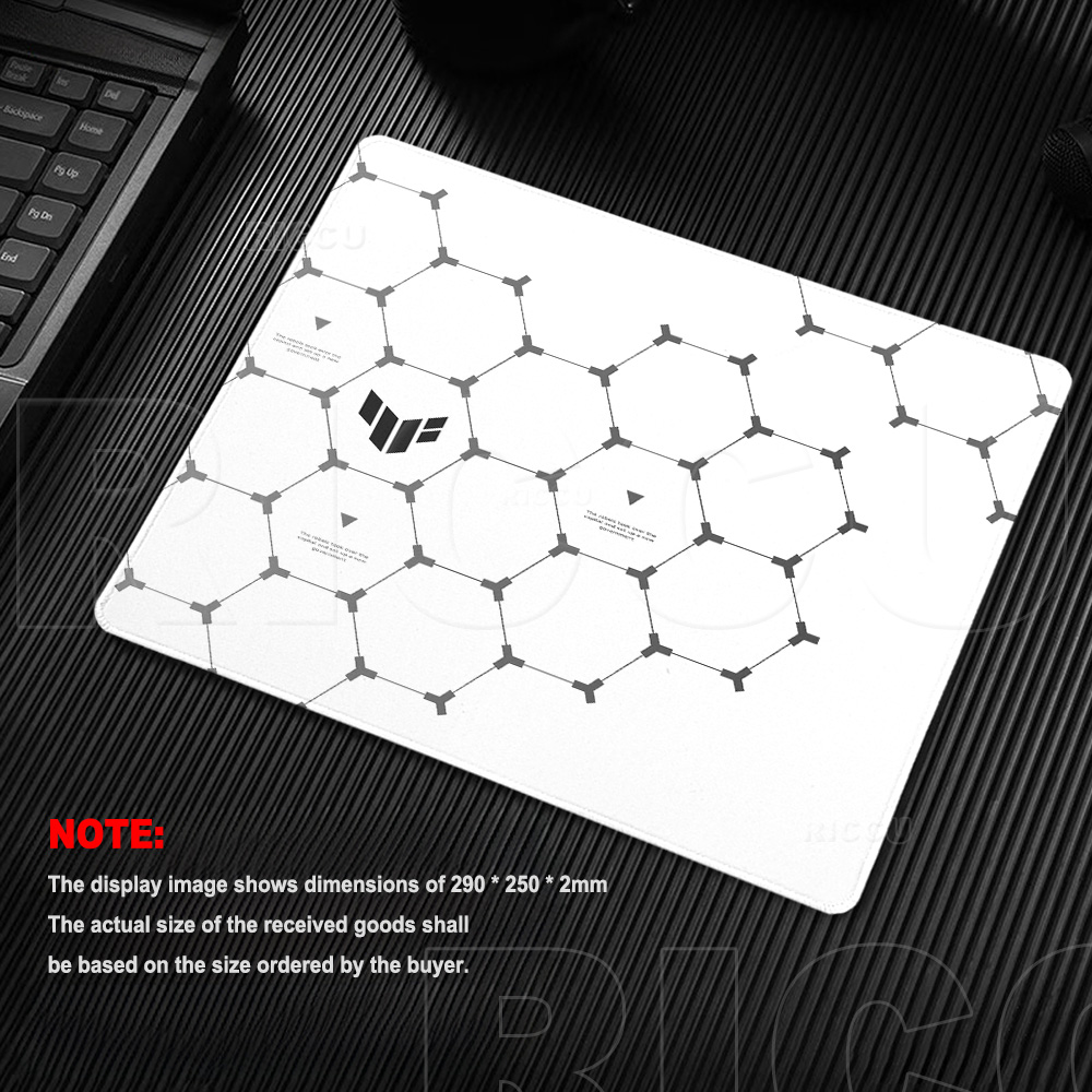แผ่นรองเมาส์สำหรับเล่นเกมรูปหก - Desk Setup Black And White บทวิจารณ์และราคา