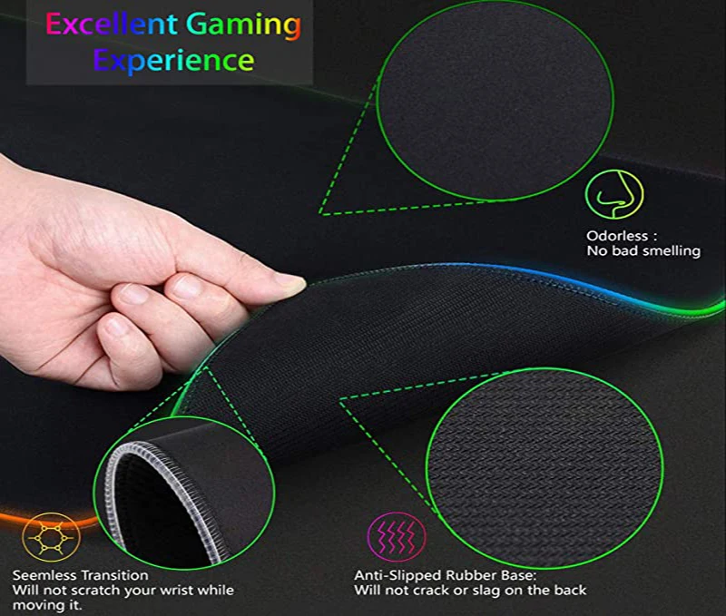 แผ่นรองเมาส์ RGB XXL HD ขนาดให - Desk Setup Black And White บทวิจารณ์และราคา